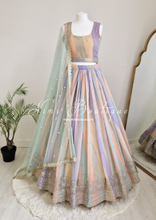 Pastel Stripe Lehnga (sizes 4-16)