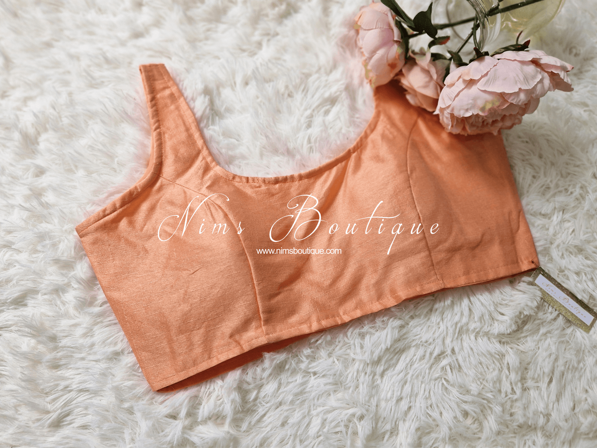 Nims Boutique The NB Peach Blouse 10-14