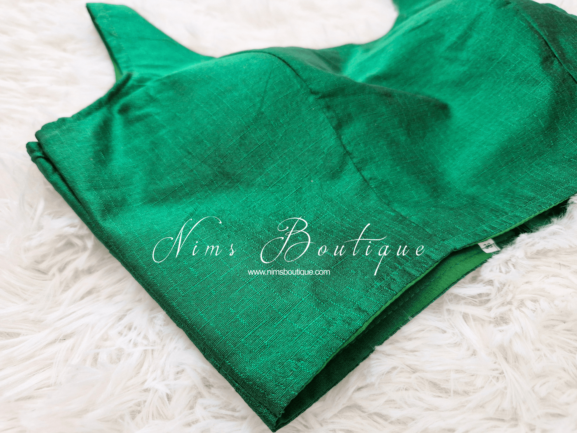 Nims Boutique The NB Emerald Green Blouse 10-12
