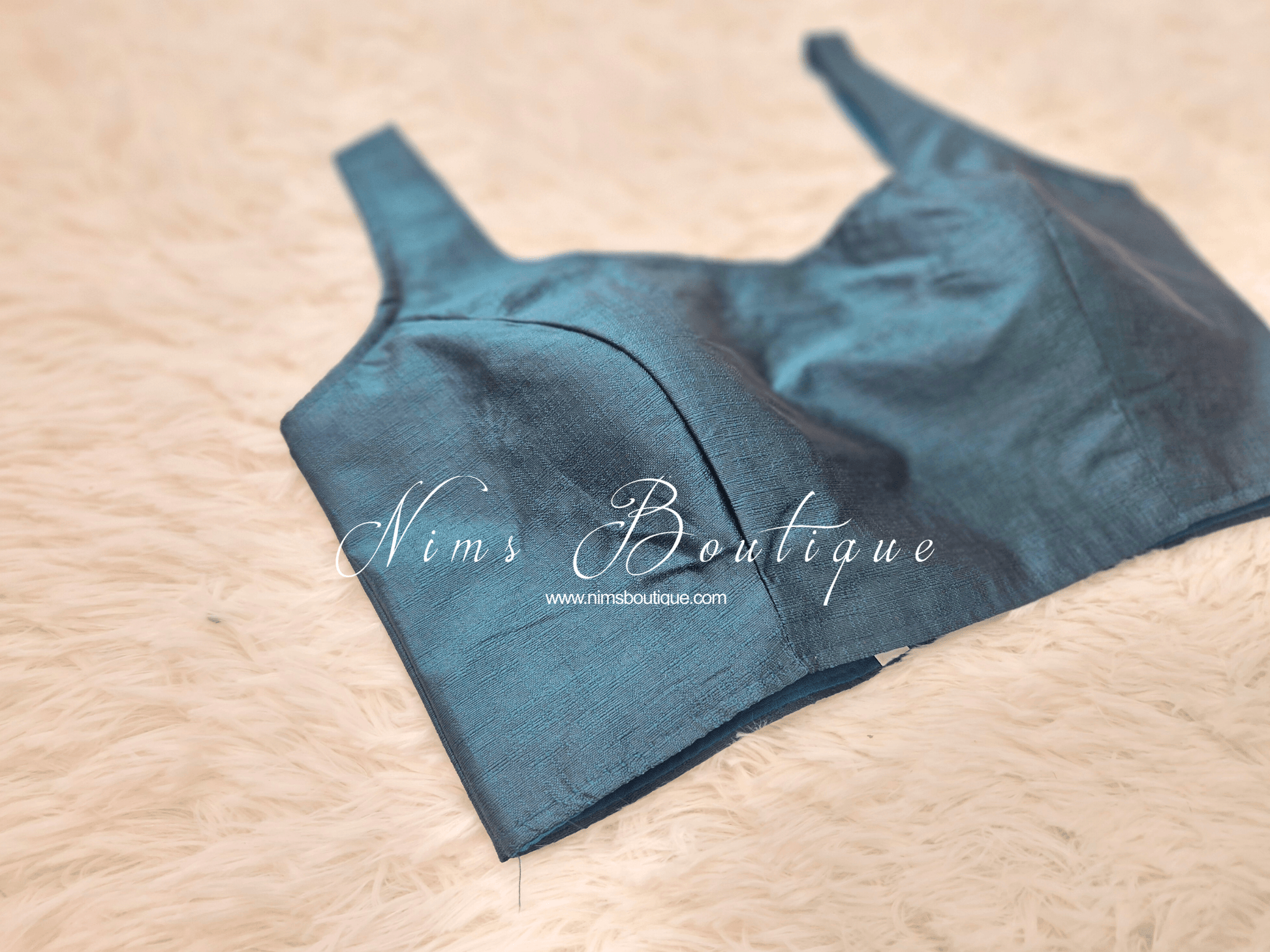 Nims Boutique The NB Dark Teal Blouse 10-14