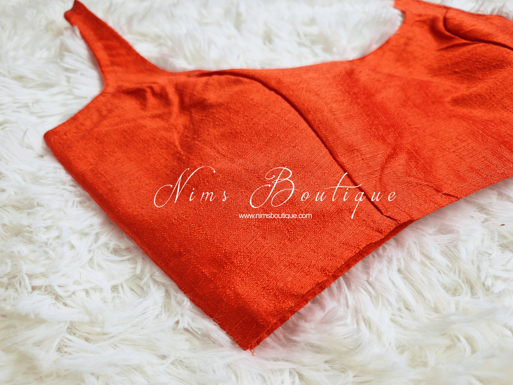 Nims Boutique The NB Orange Blouse 12-14