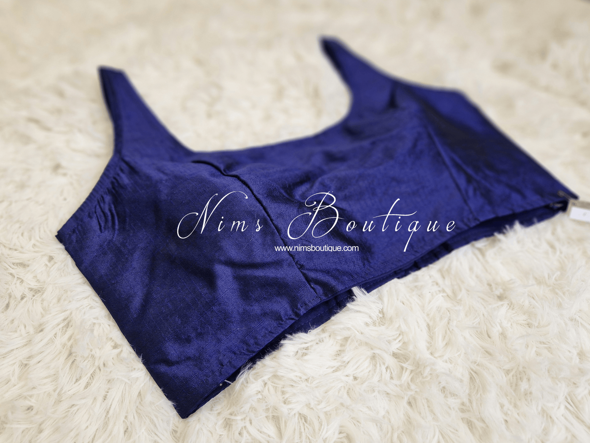 Nims Boutique The NB Navy Blouse 10-12