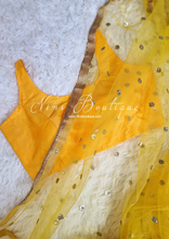 Nims Boutique NB Yellow Net Sequin Dupatta/Chunni