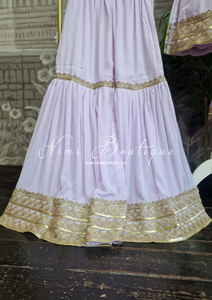 Lilac Gharara Suit (Size 10-12)