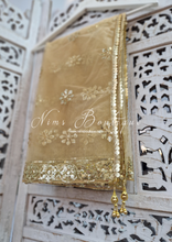 Limited Gold Net Sequin Dupatta/Chunni