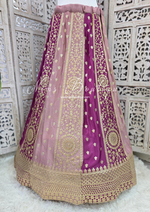 Luxury Mauve & Violet Lehnga Suit (Size 12-14)