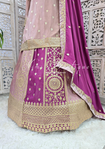 Luxury Mauve & Violet Lehnga Suit (Size 12-14)