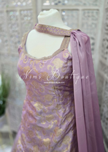 Lilac Brocade Sharara Suit (10-12)