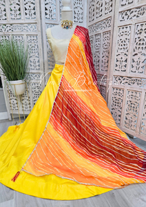 Sunset Stripe Dupatta/Chunni