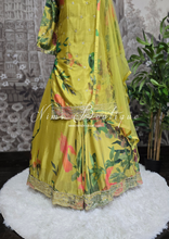 Nims Boutique Tropical Sharara Suit Size 12-16