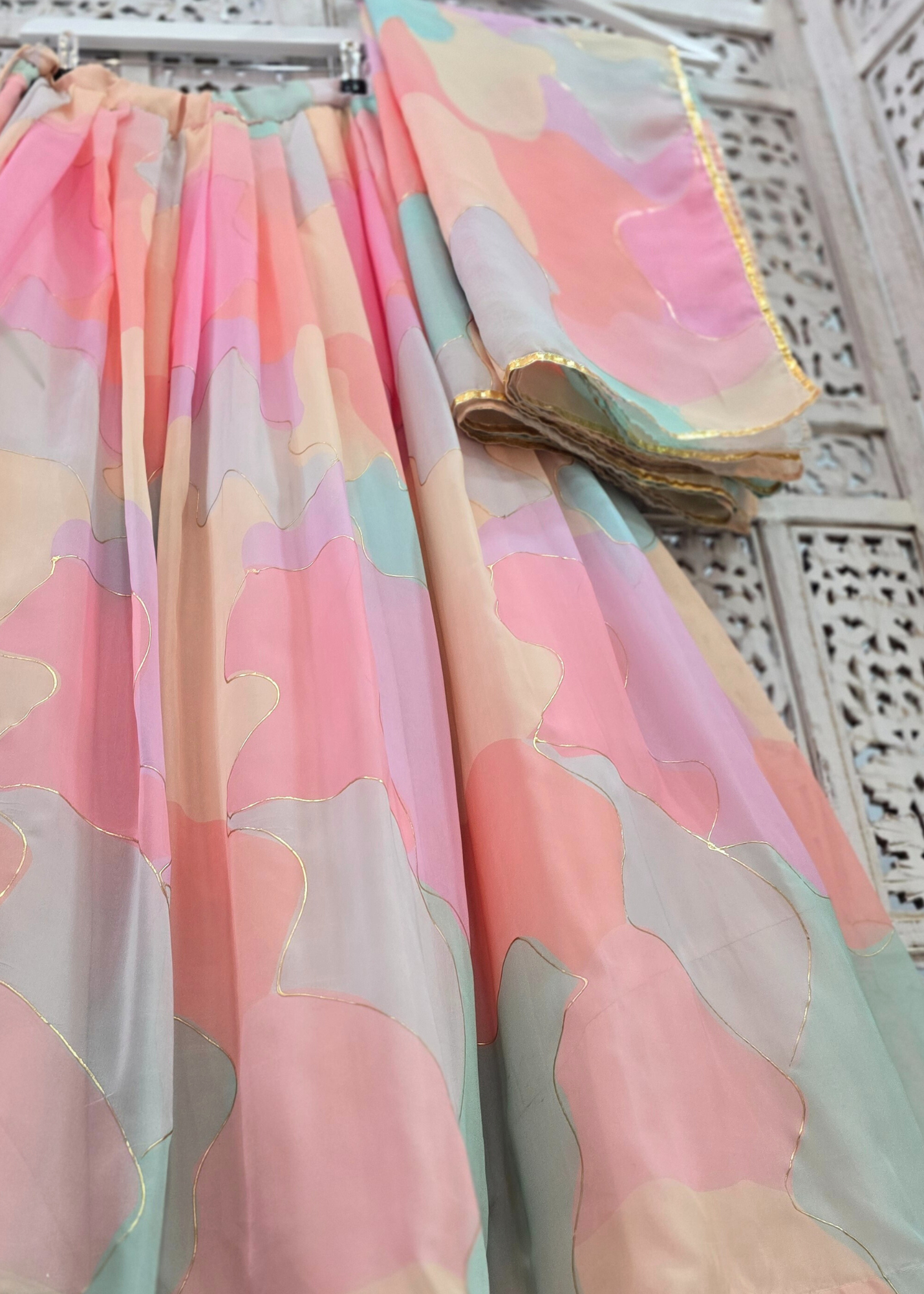 Candy Pastel skirt/lehnga (size 4-18)