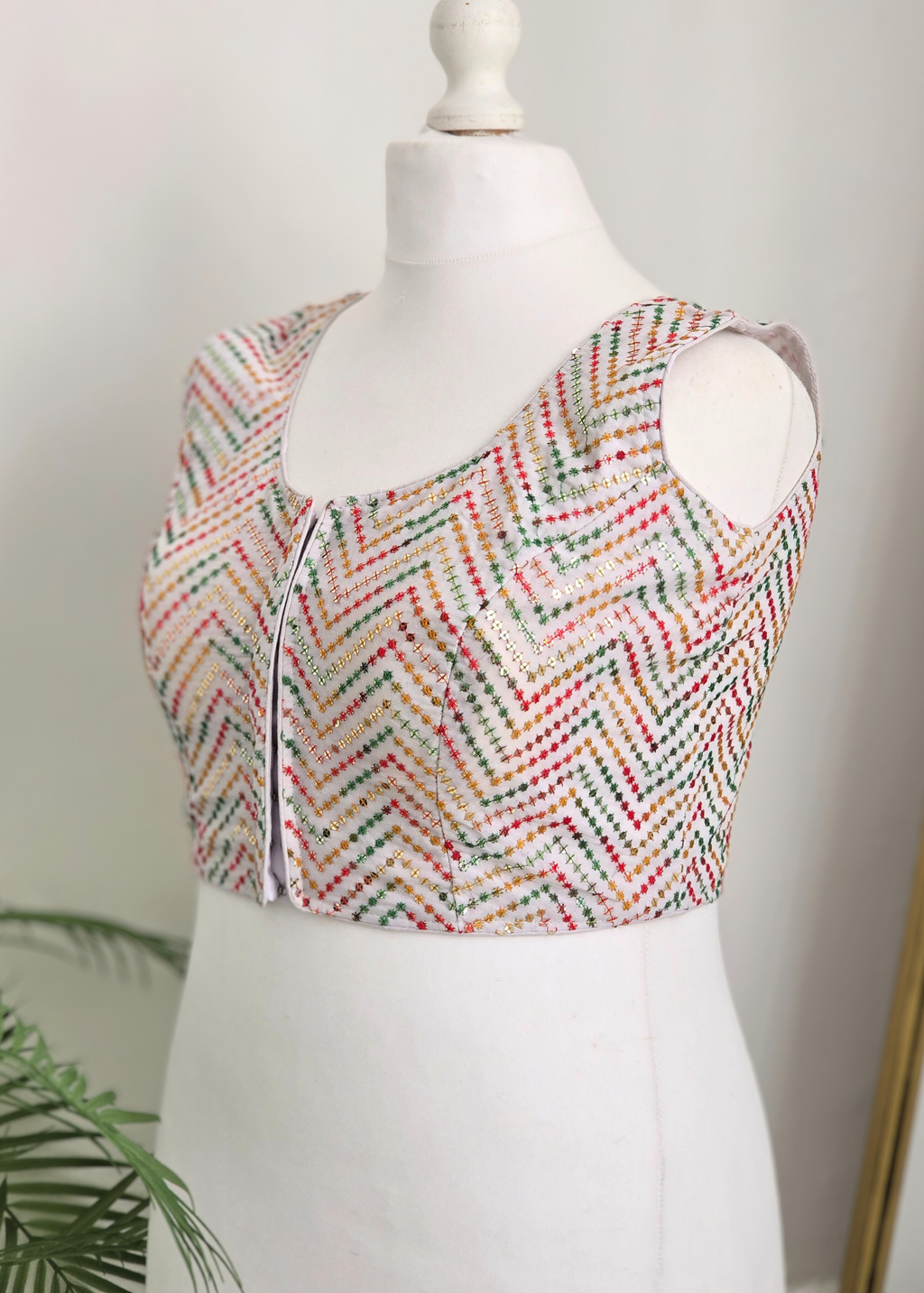 The NB White Multicolour Blouse 16-18
