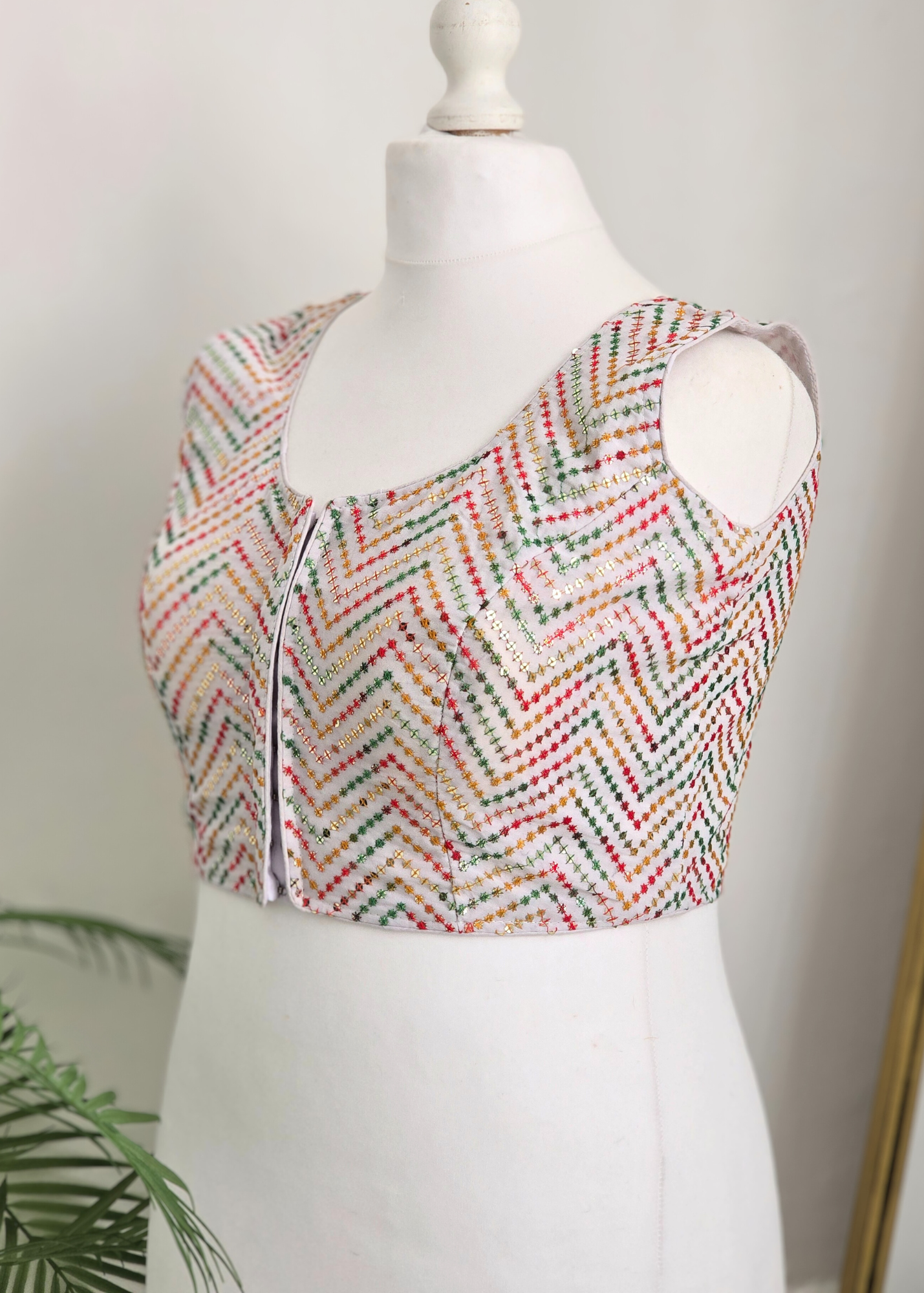 The NB White Multicolour Blouse 16-18