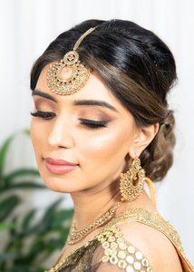 Royal Gold Stone Chand Tikka Set