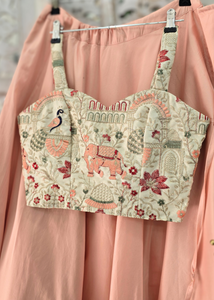 Elephant Ivory Embroidered Strap Blouse (4-16)