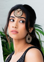 Royal Black Chand Tikka Set