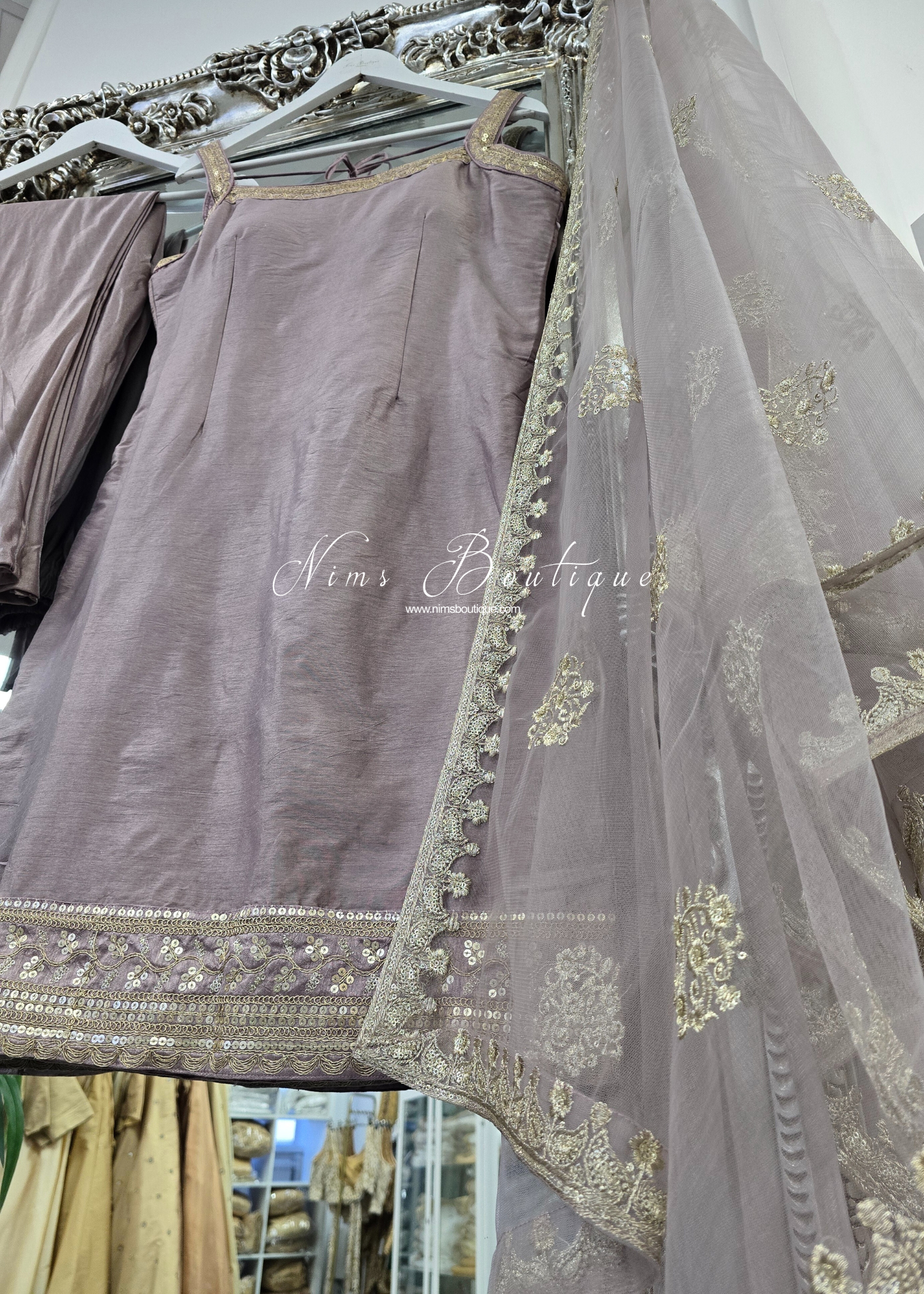 Dusky Lilac Pajami Suit (Size 12-14)