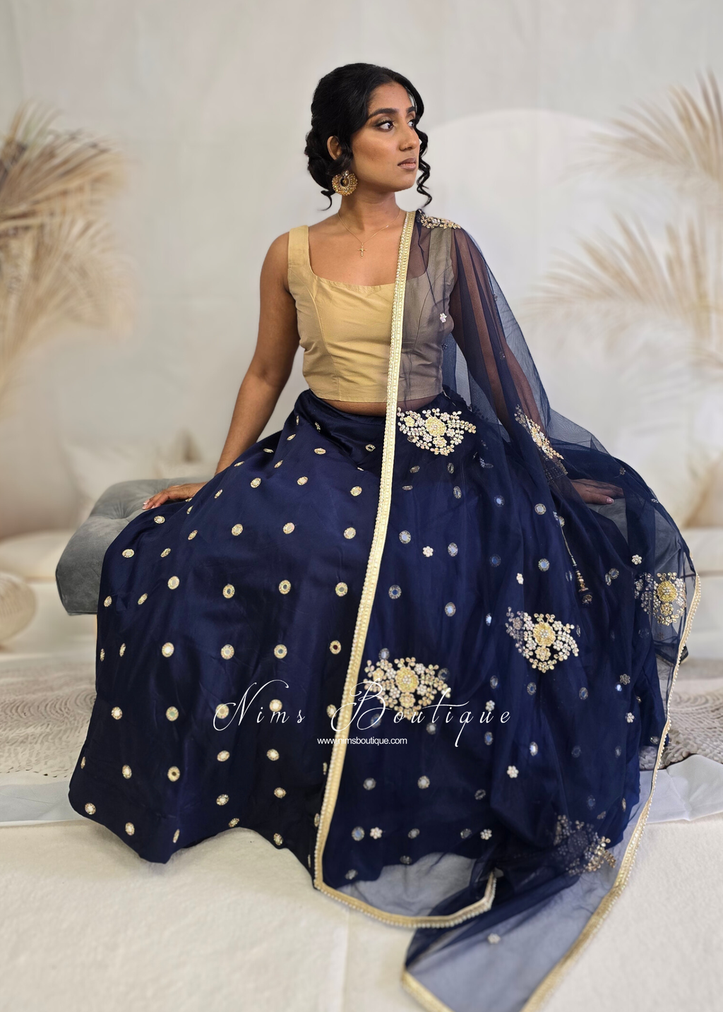 Sleeveless Gold Silk Blouse (6-28)