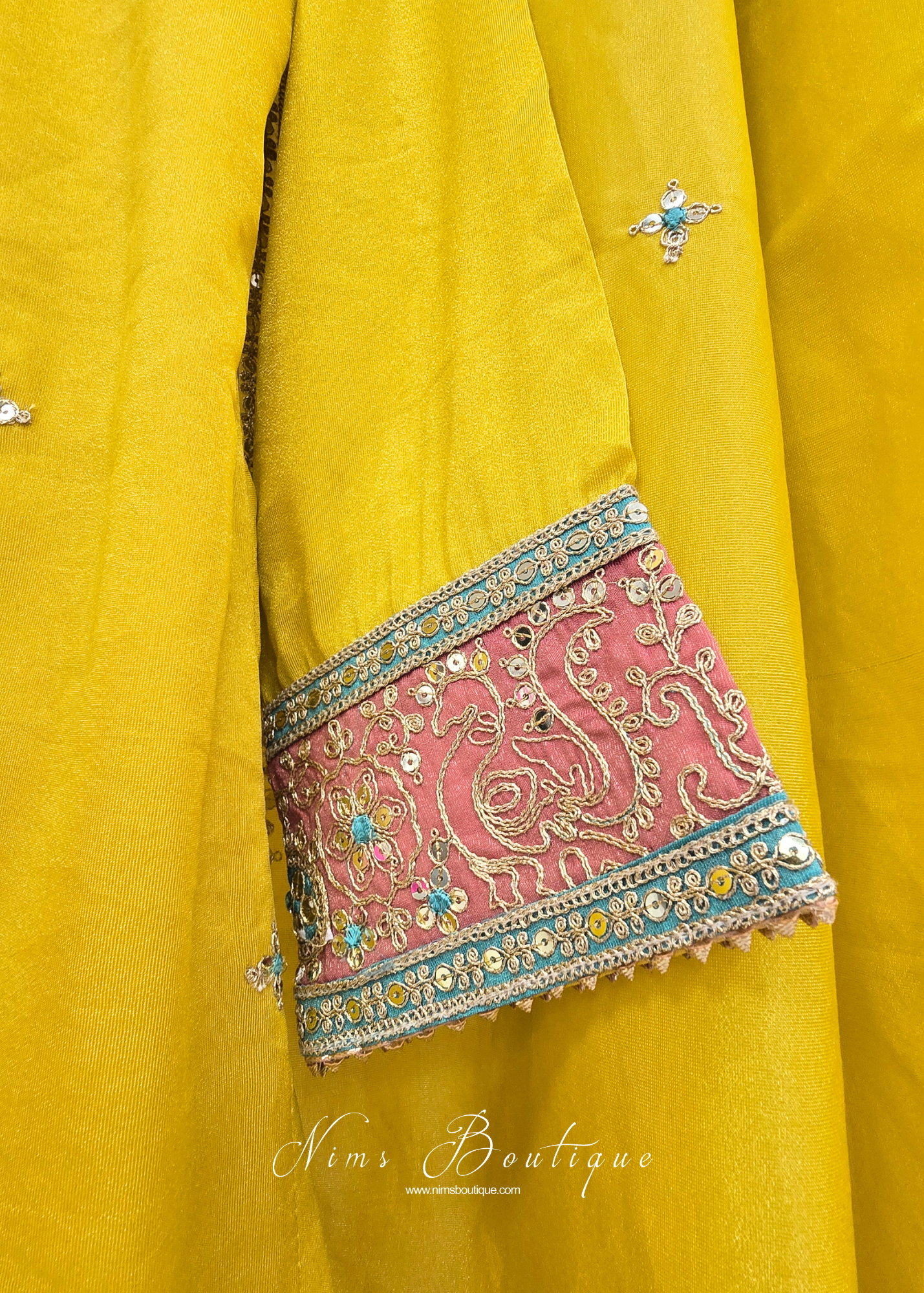 Mustard Yellow Salwar Suit (Size 10-12)