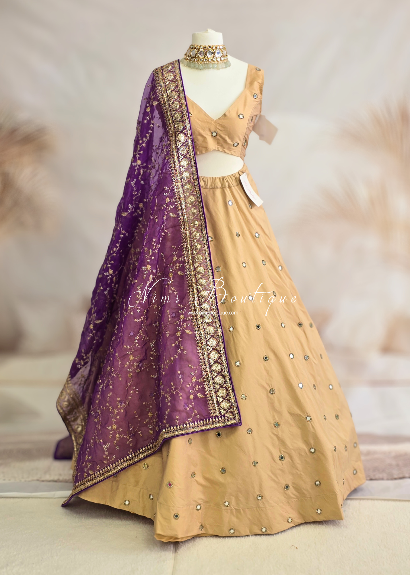 Rani Luxury Gold Mirror readymade skirt/lehnga (sizes 4-24)