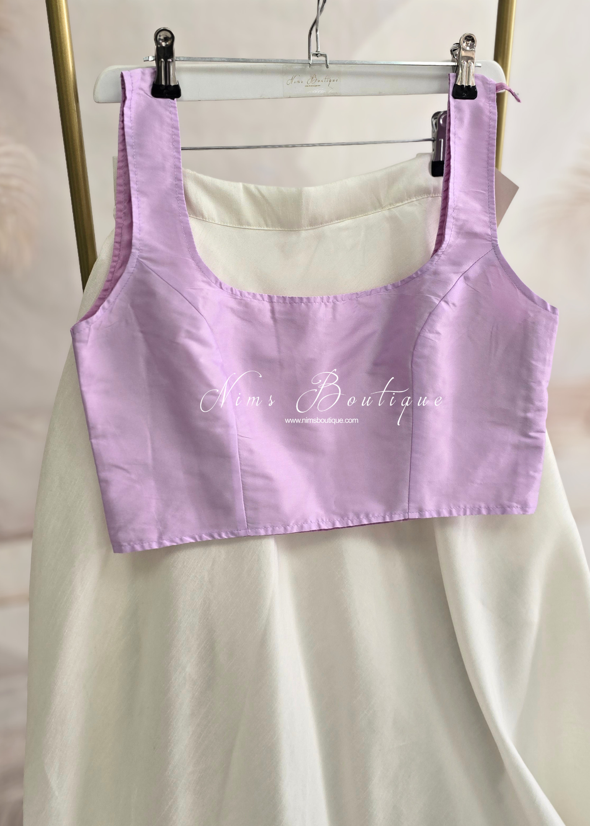 The NB Lilac Sleeveless Silk Blouse (4-26)