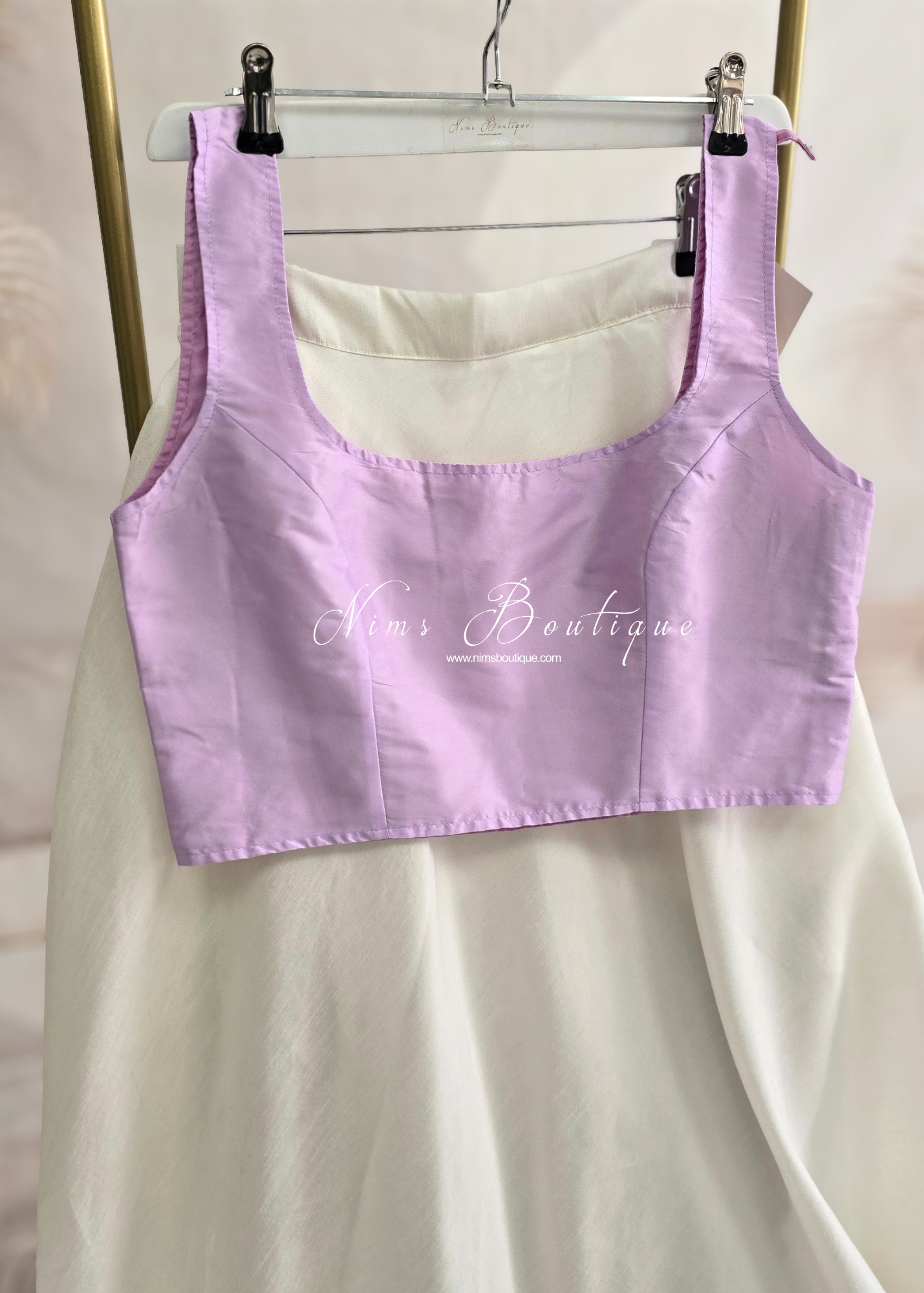 The NB Lilac Sleeveless Silk Blouse (4-26)