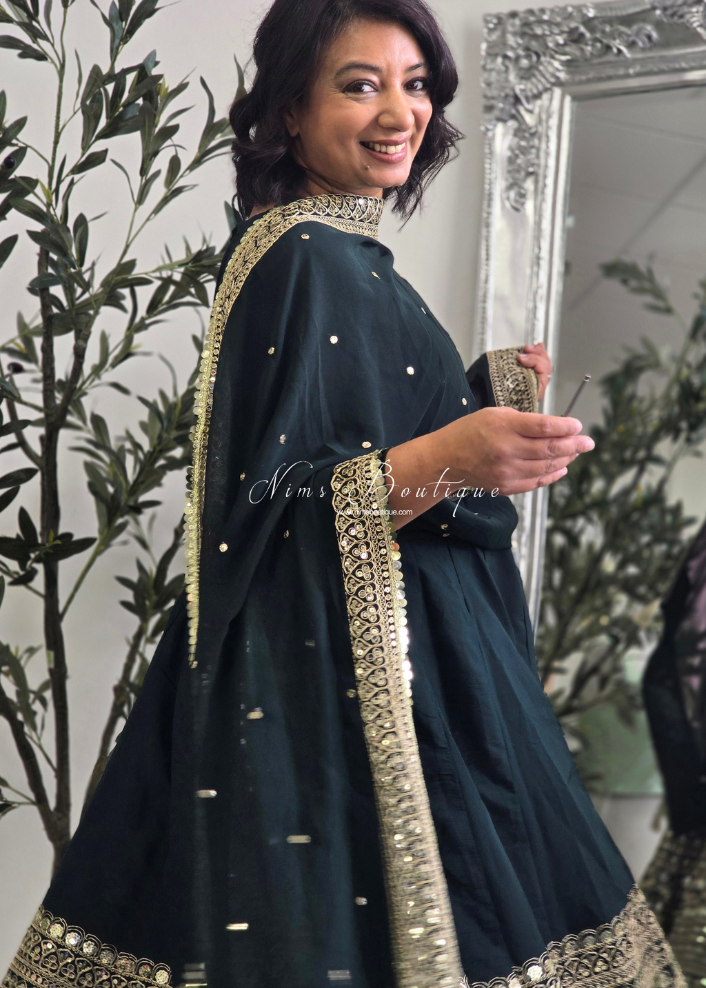 Long Frock Pajami Suit
