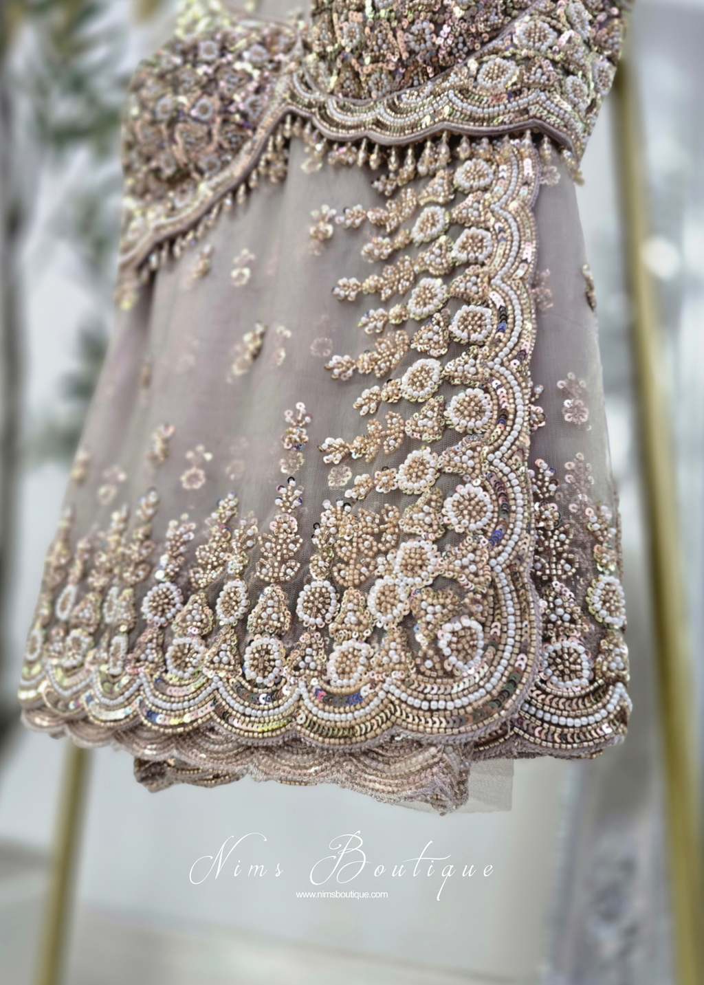 Luxury Capuccino Embellished Saree