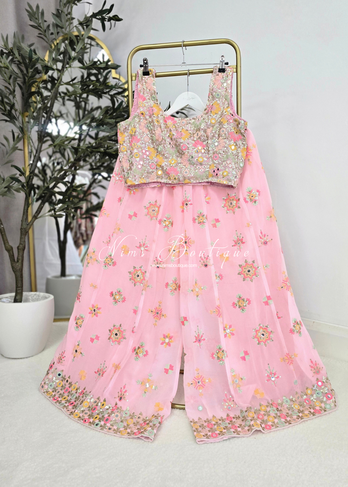 Cienna Pink & Pastel Blouse (10-12)