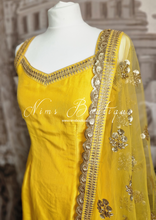 The NB Classic Sleeveless Yellow Silk Pajami Suit (sizes 4 to 22)