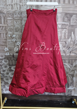 Maroon Plain Semi stitched skirt/lehnga