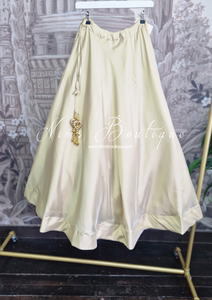 Readymade Light Bronze Silk skirt/lehnga (sizes 4-22)