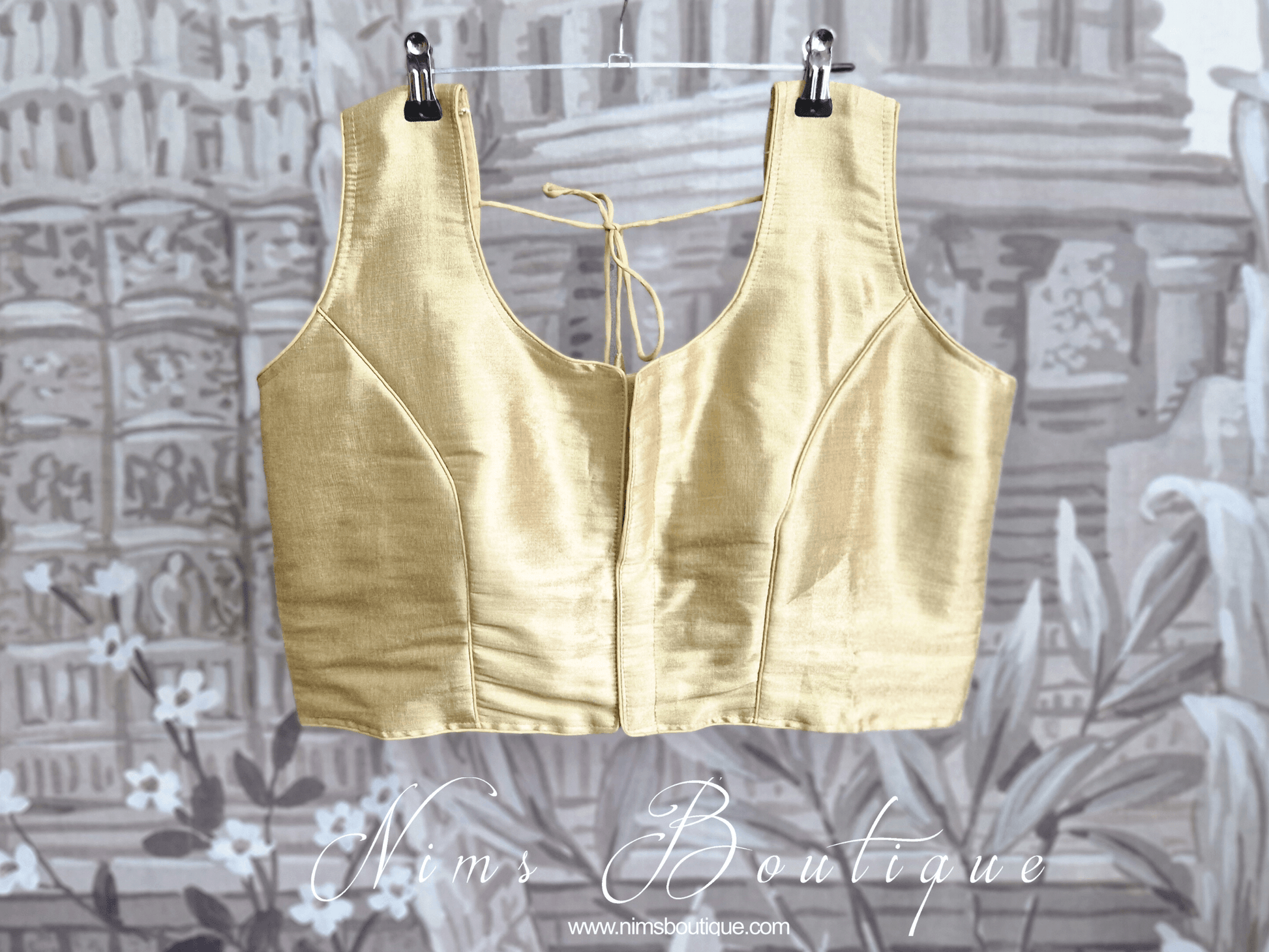Nims Boutique The NB Dusky Gold Blouse 16-18
