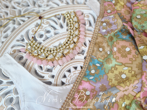 Luxury Pastel Multicolour Mirror Dupatta/Chunni
