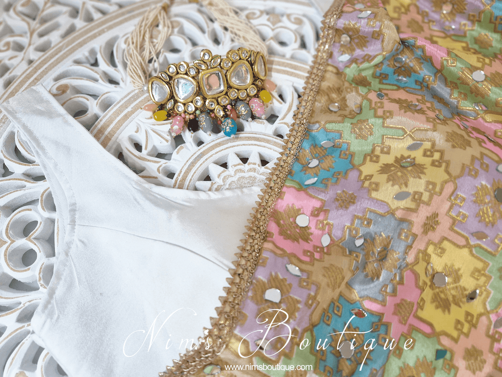 Nims Boutique Raman Multicolour Kundan Choker Set