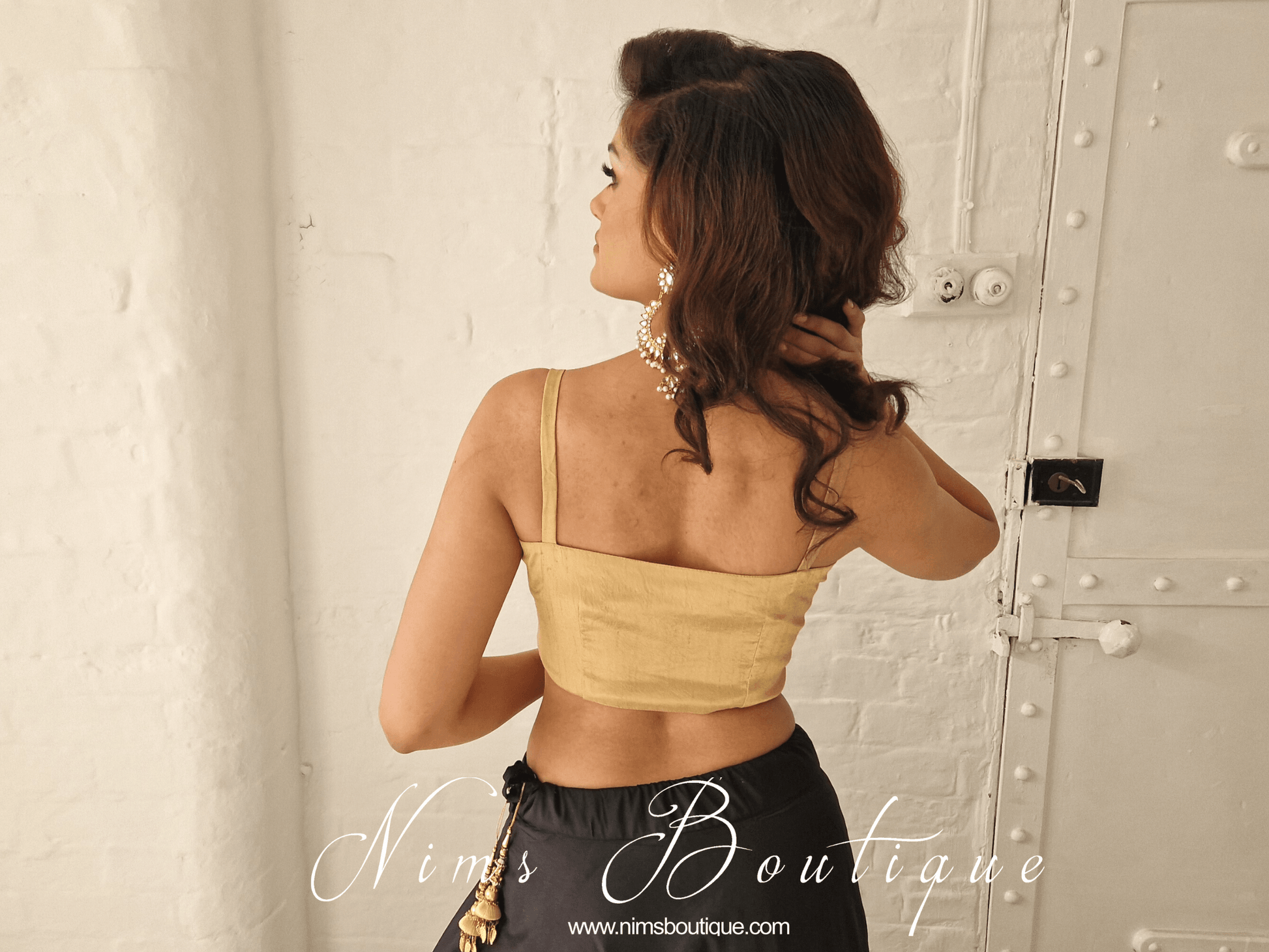 Nims Boutique Gia Gold Strap Blouse sizes 4-12