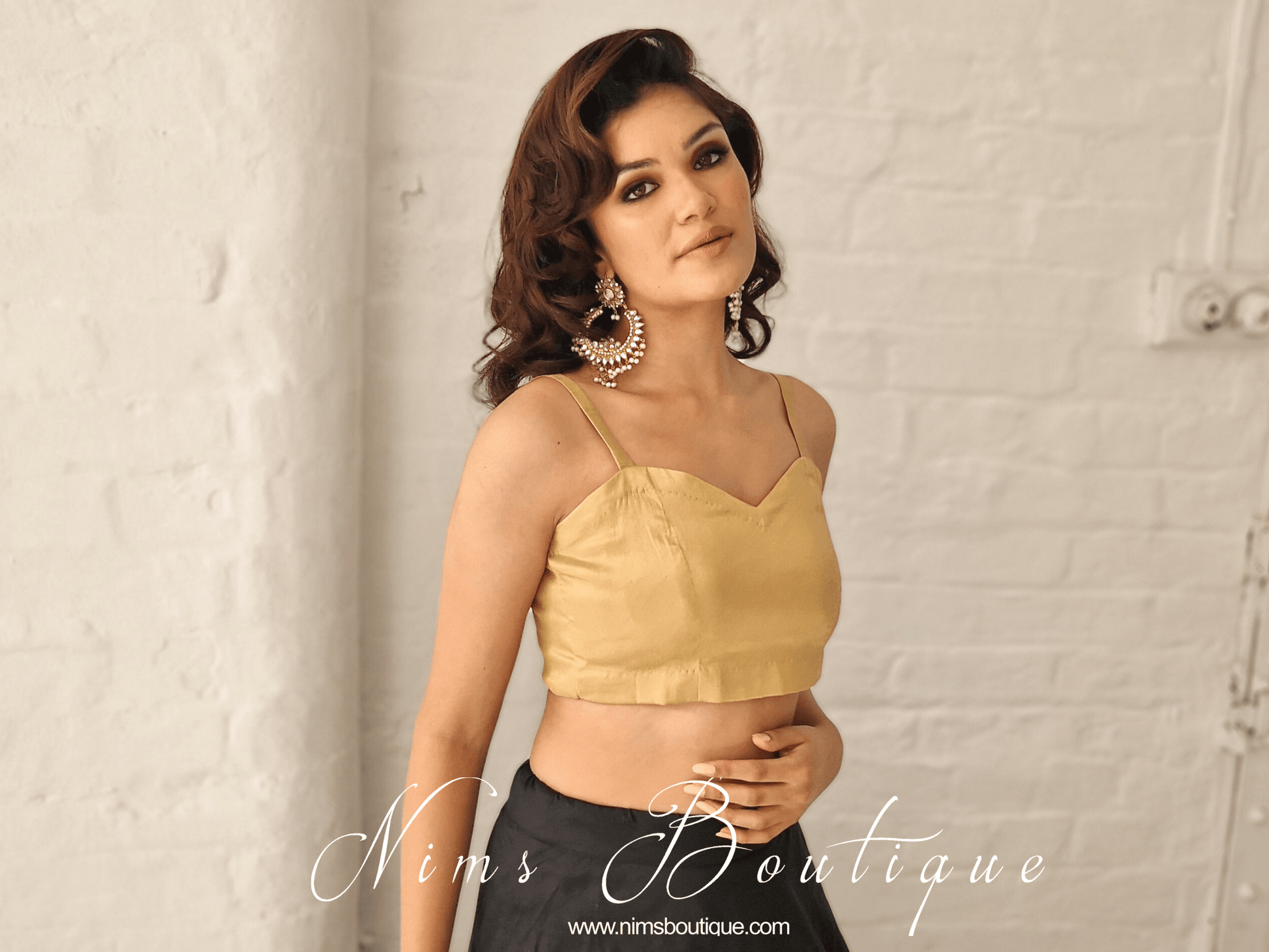 Nims Boutique Gia Gold Strap Blouse sizes 4-12