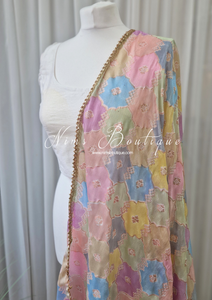 Luxury Pastel Multicolour Dupatta/Chunni