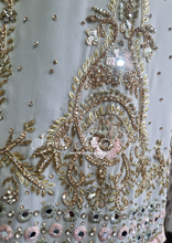 Grey & Pink Embellished Sharara Suit (10-12)