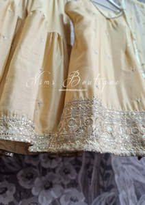 Gold Thread Embroidered Sharara Suit (18-20)