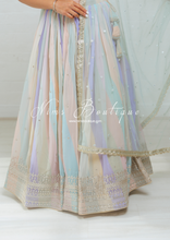 Pastel Stripe Lehnga (sizes 4-16)