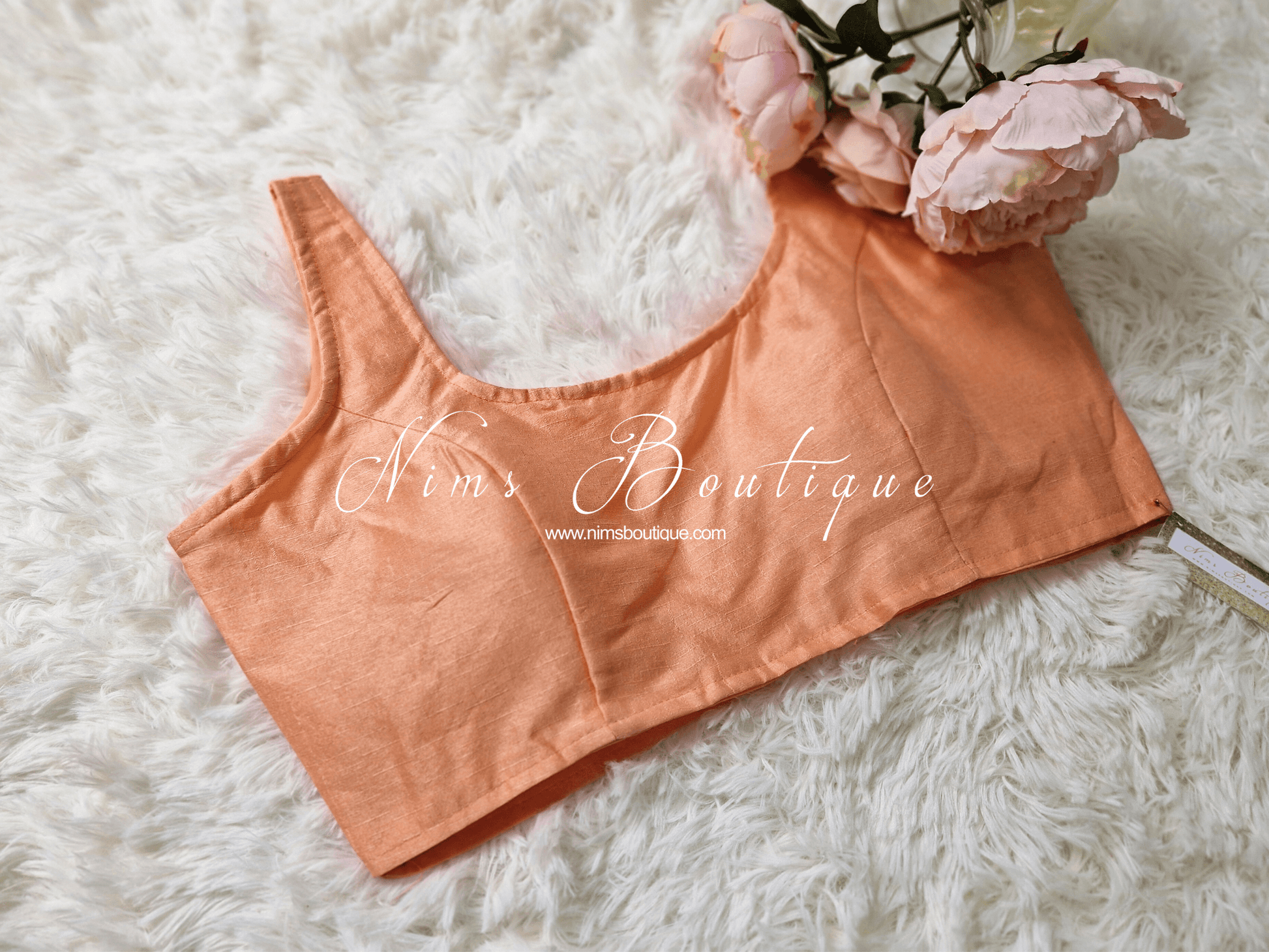 Nims Boutique The NB Peach Blouse 10-14