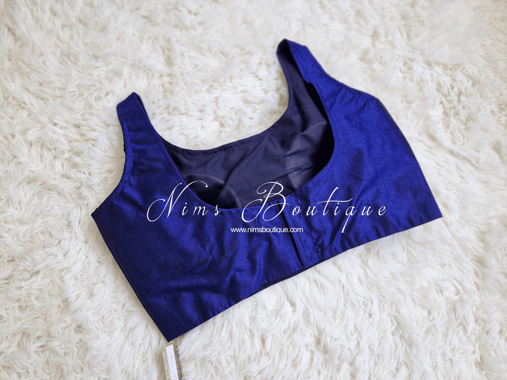 Nims Boutique The NB Bright Navy Blouse 12-14