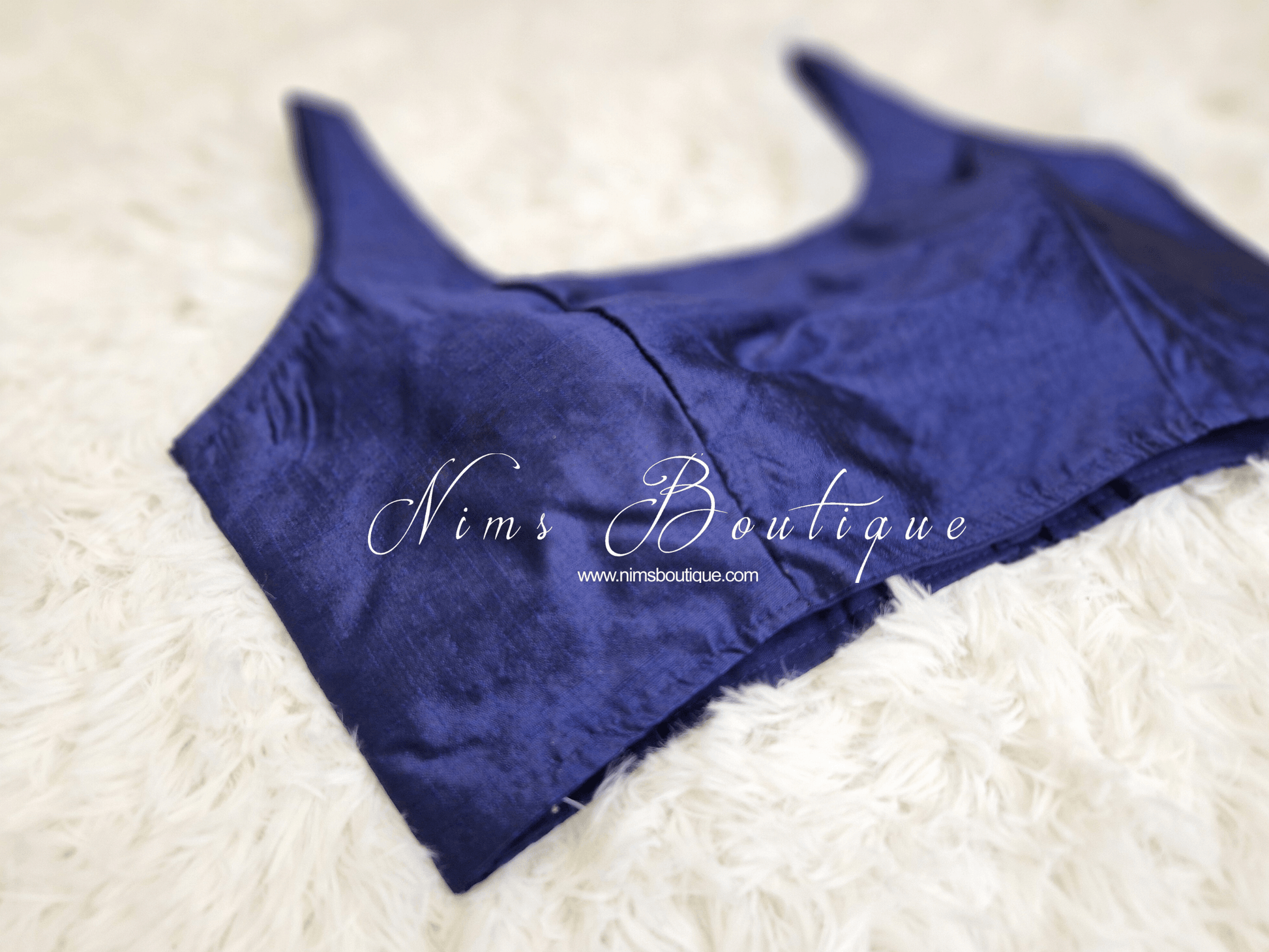 Nims Boutique The NB Navy Blouse 10-12