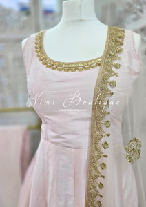 Blush Pink Frock Pajami Suit (Size 10-12)