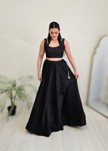 Nims Boutique Readymade Black Silk skirt/lehnga sizes 4-26