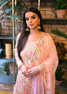 Nims Boutique Cienna Luxury Bright Pink Sharara Suit 8-10