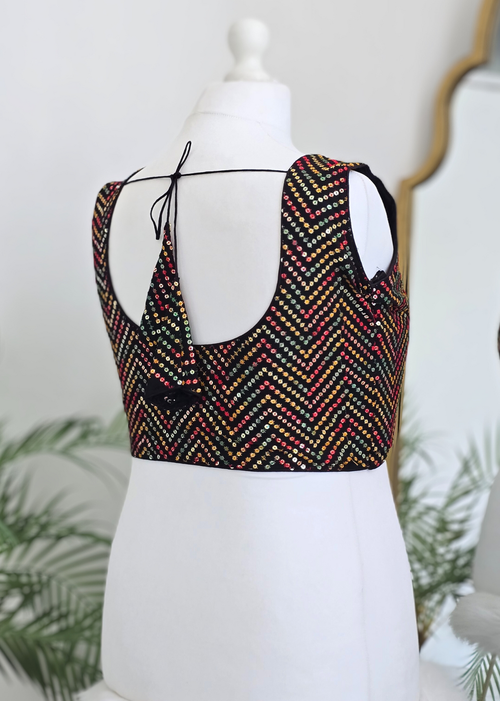 The NB Black Multicolour Blouse 16-18