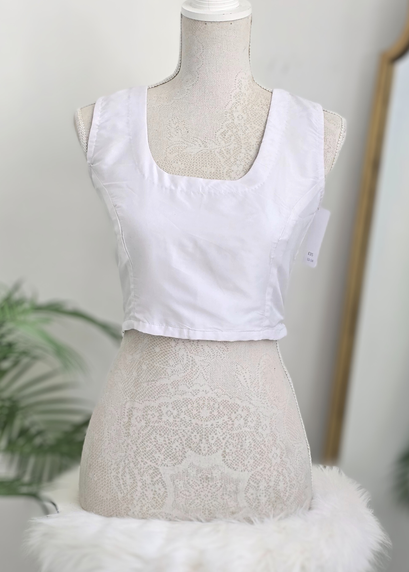 NB White Silk sleeveless blouse (sizes 4-26)