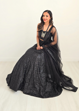 The NB Black Sequin Lehnga (size 4-16)